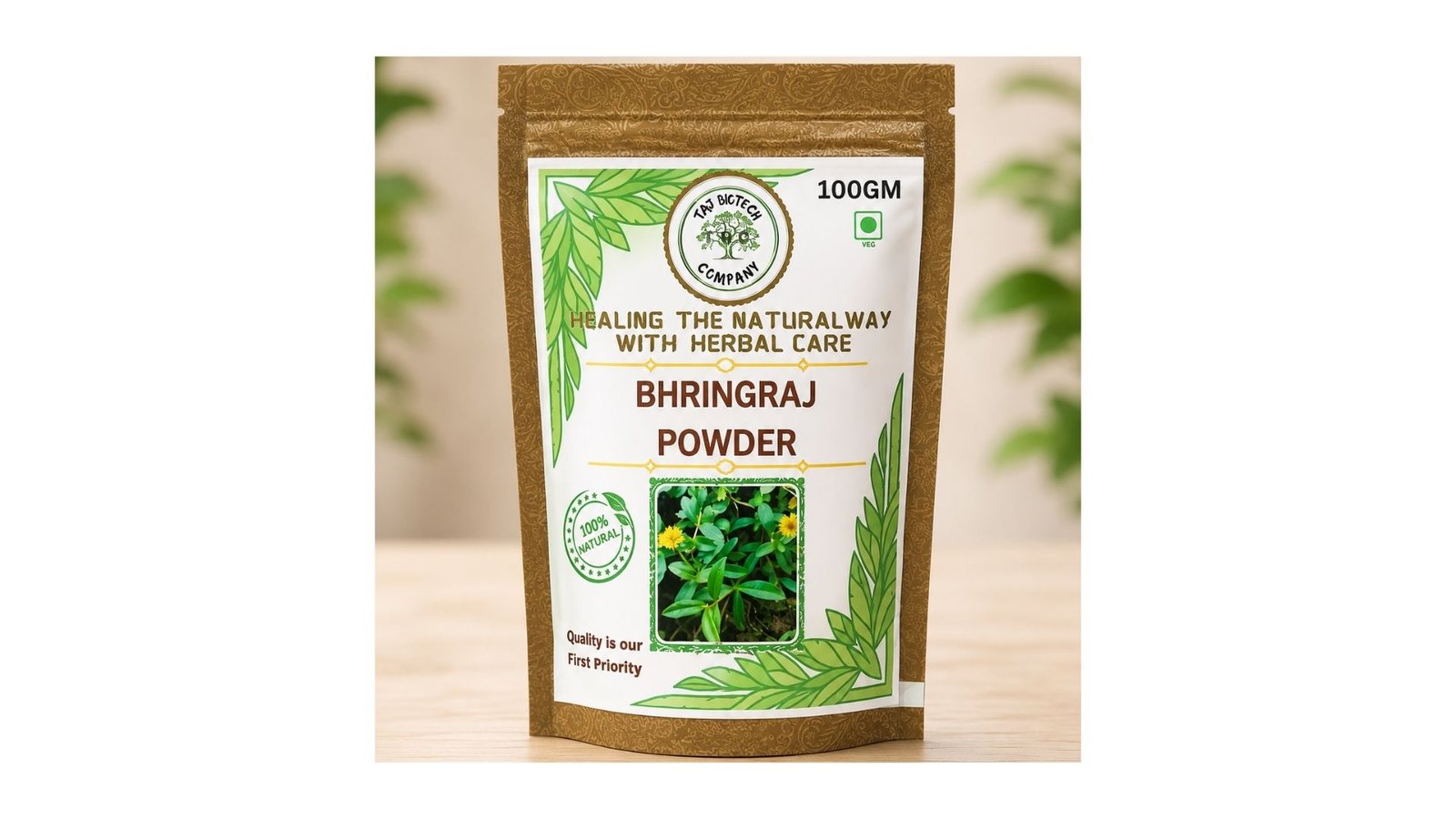 Taj Biotech-Bhringraj Powder 100gm